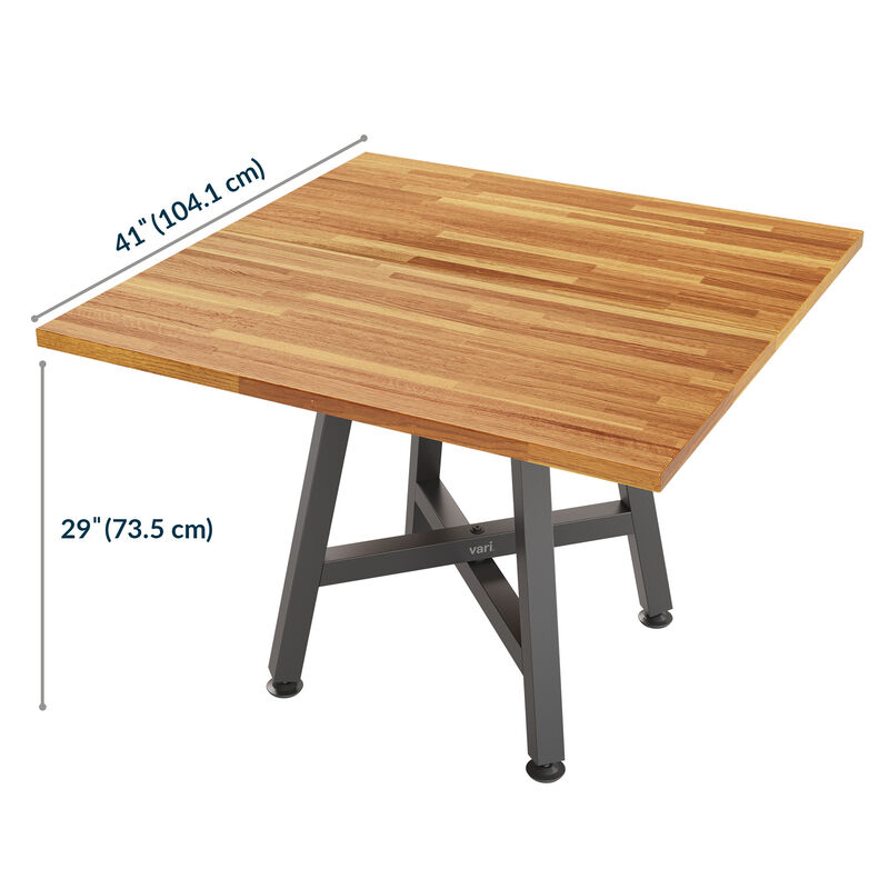 square table is forty one inches long and twenty nine inches tall image number null